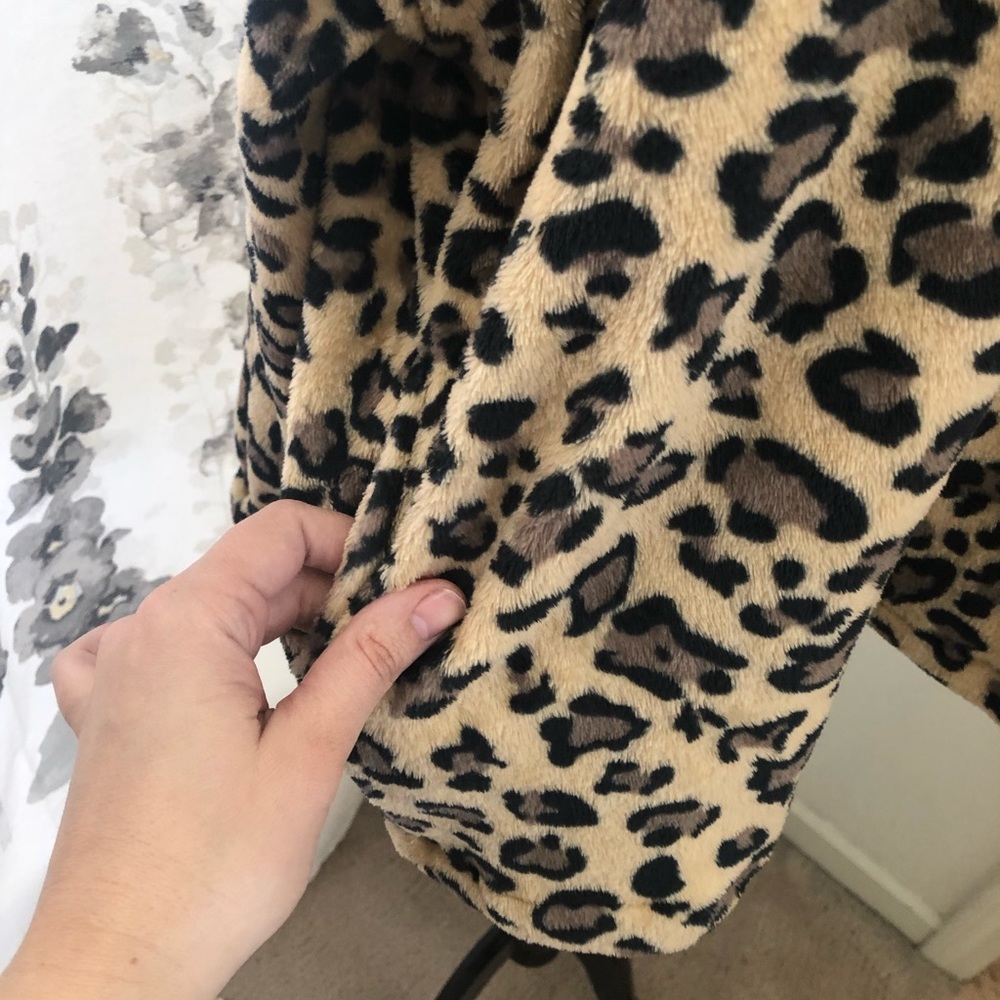 Leopard fleece half zip - Picture 3 of 5